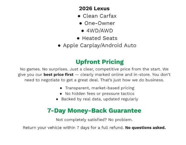 2026 Lexus TX TX 500h F SPORT Performance Premium