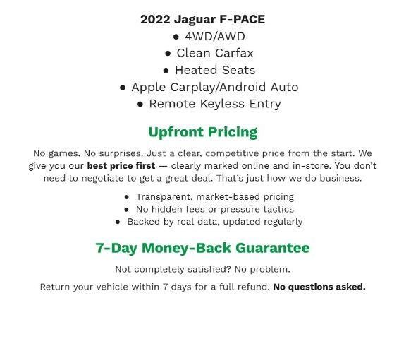 2022 Jaguar F-PACE S