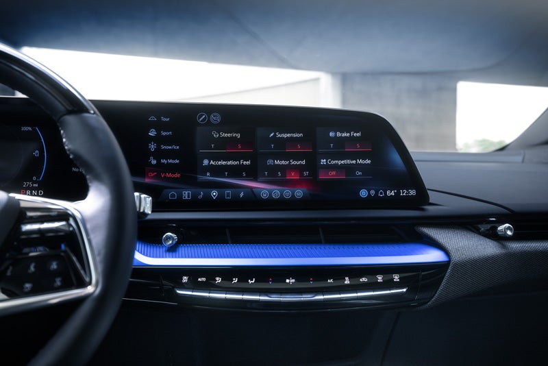 The 2026 OPTIQ-V Display Screen Displaying the V-Mode Settings | Bergstrom Cadillac of Green Bay in Green Bay WI